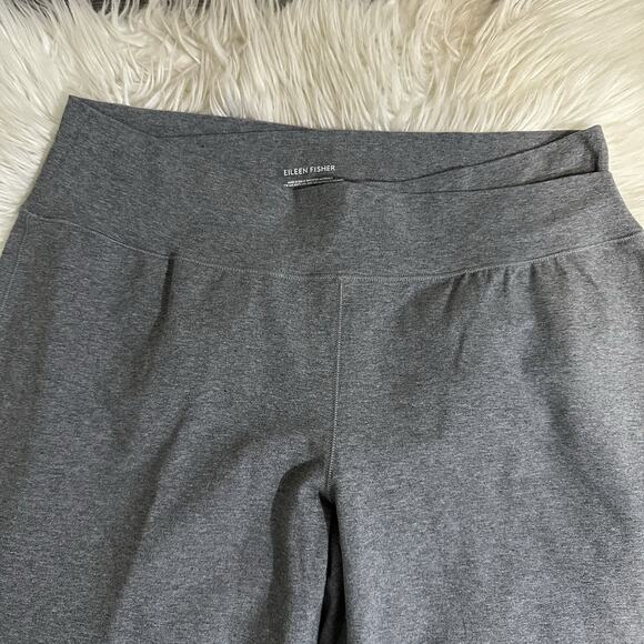 Eileen Fisher Womens Crossover Waistband Pull On Pants Size Large Gray Straight - Picture 3 of 5